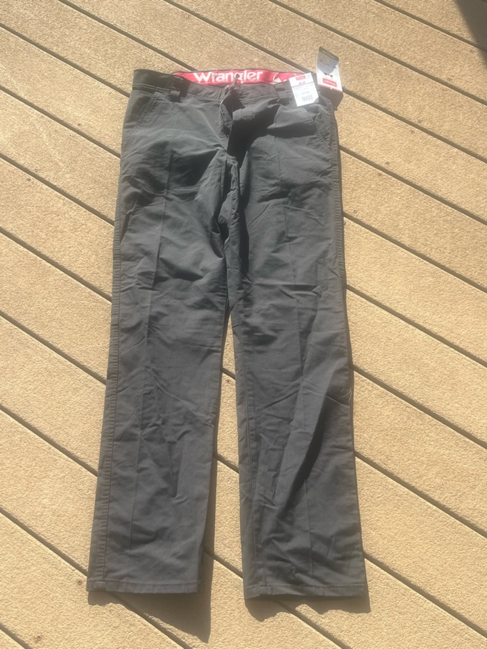Wrangler CHINO BLACK Straight-Leg Pants (32X34) NEW